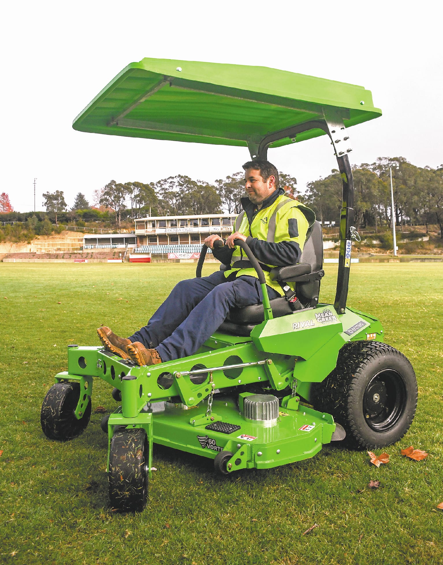 Ride on mower helps turn council green