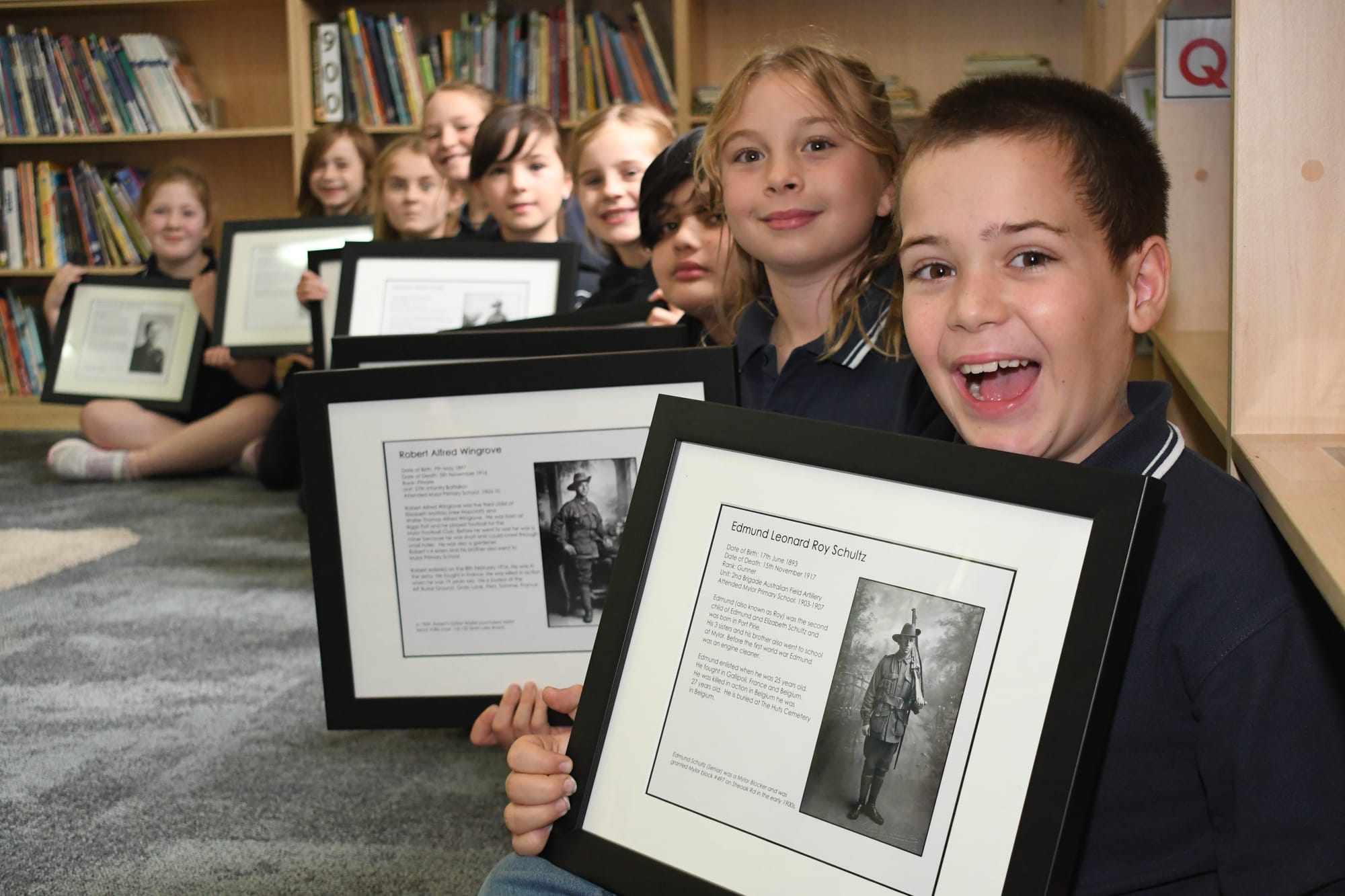 Pupils investigate veterans' stories