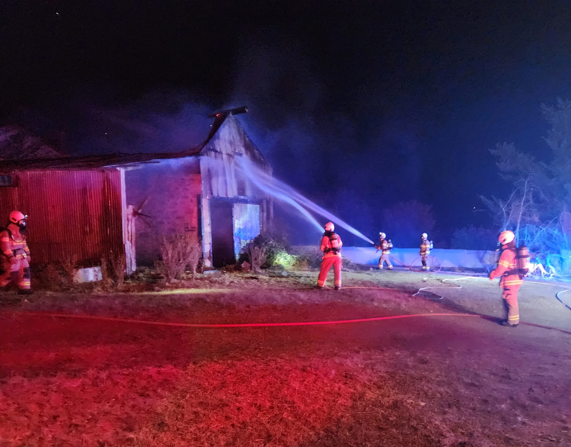 Fire damages century-old barn