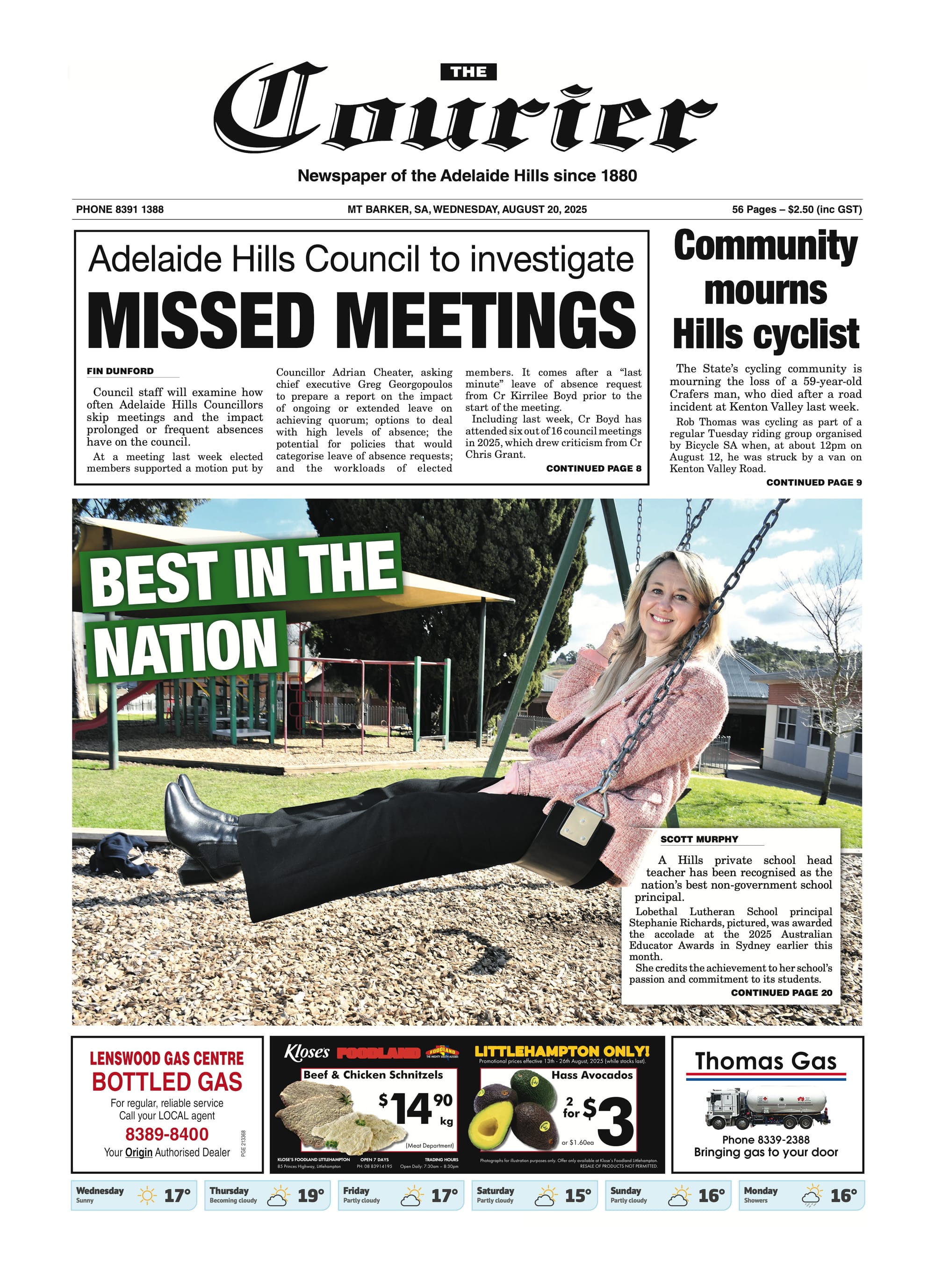 The Courier, August 20, 2025  post
                                image