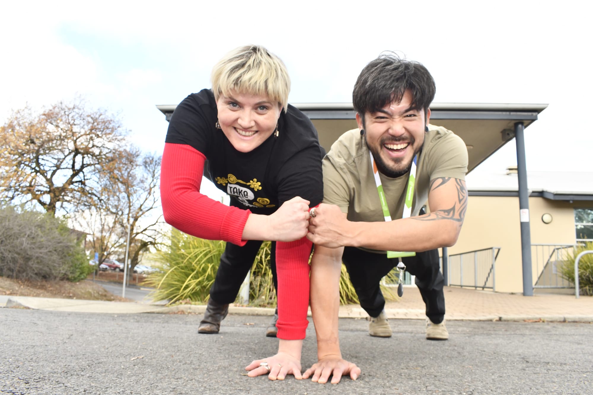 Push-ups for mental health