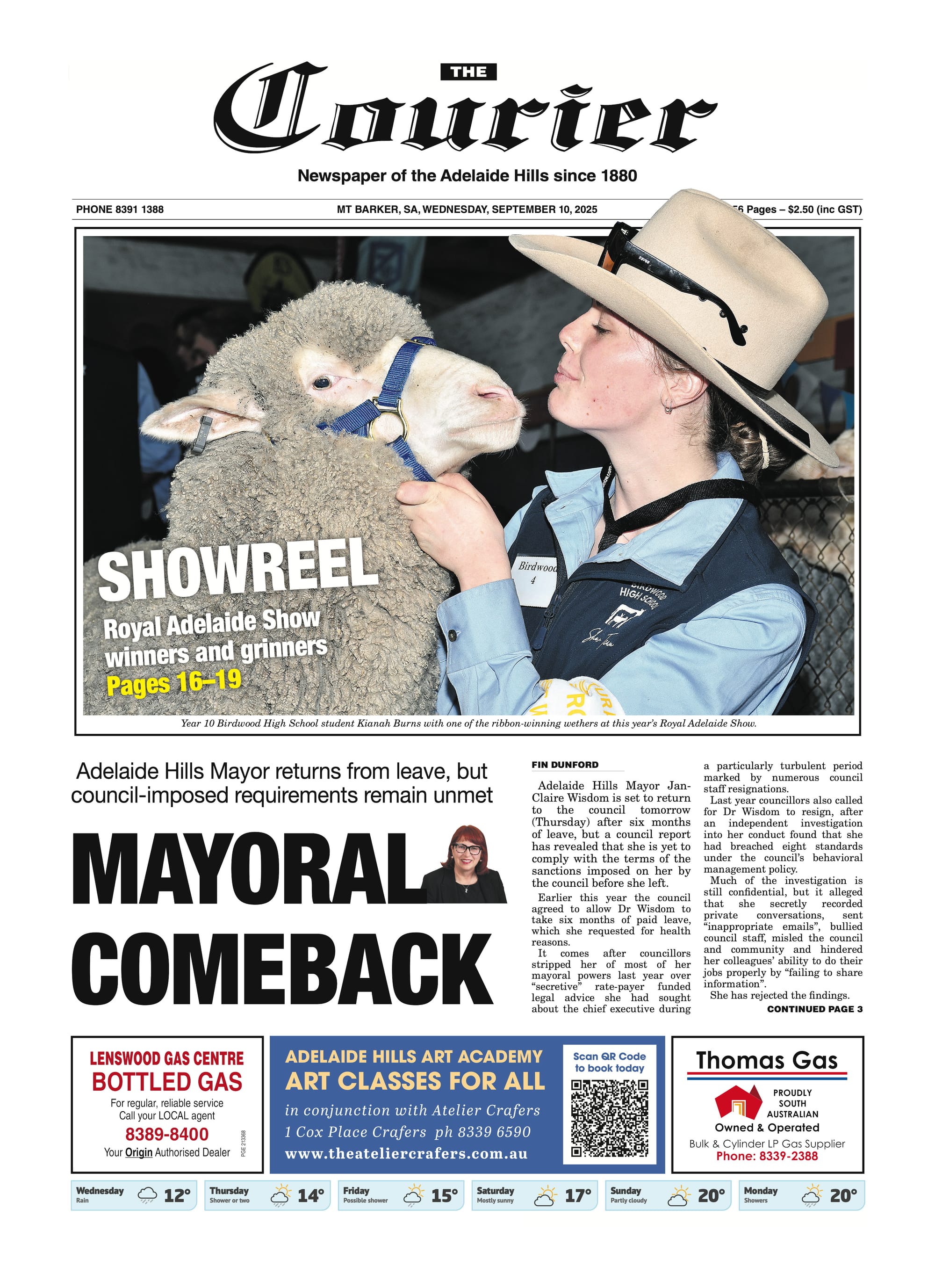 The Courier, September 10, 2025  post
                                image