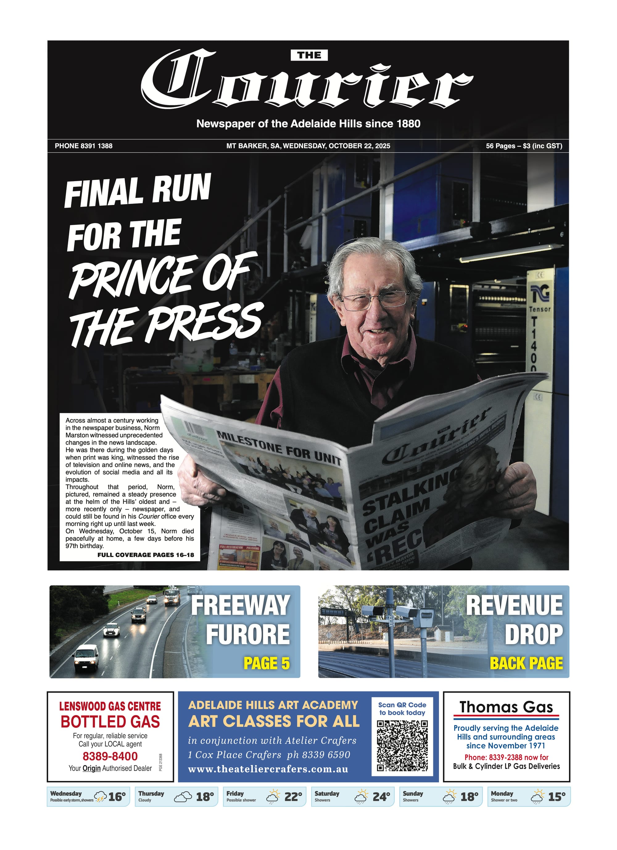 The Courier, October 22, 2025  post
                                image