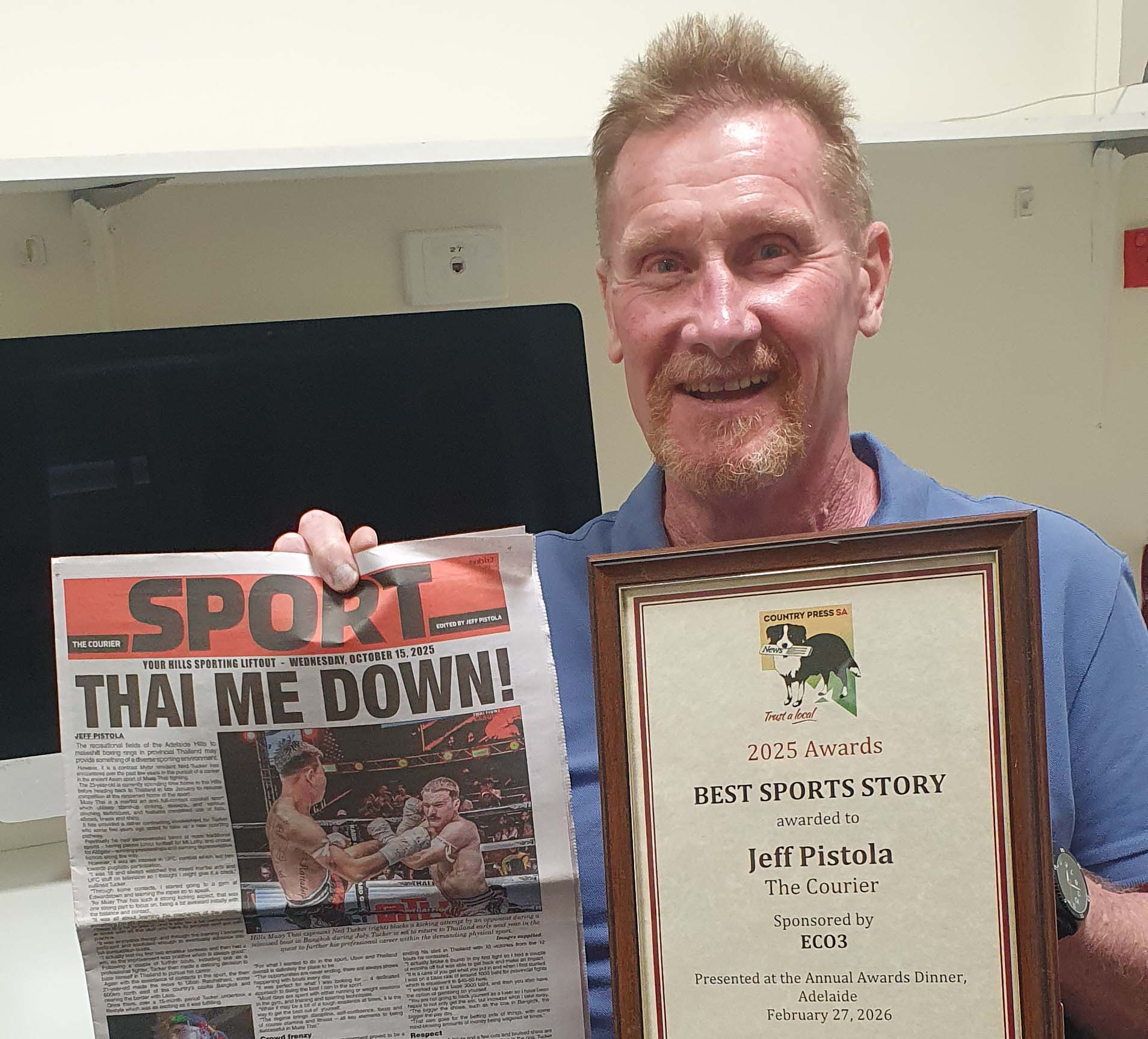 Sports award win for Courier