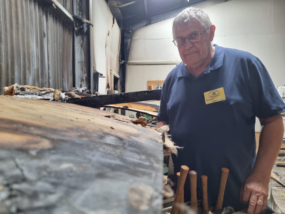 Strathalbyn wood shed devastated by fire post image