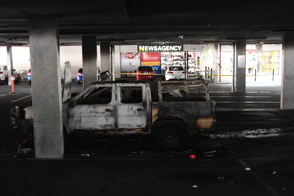 Cars ignite in shopping centre car park post image