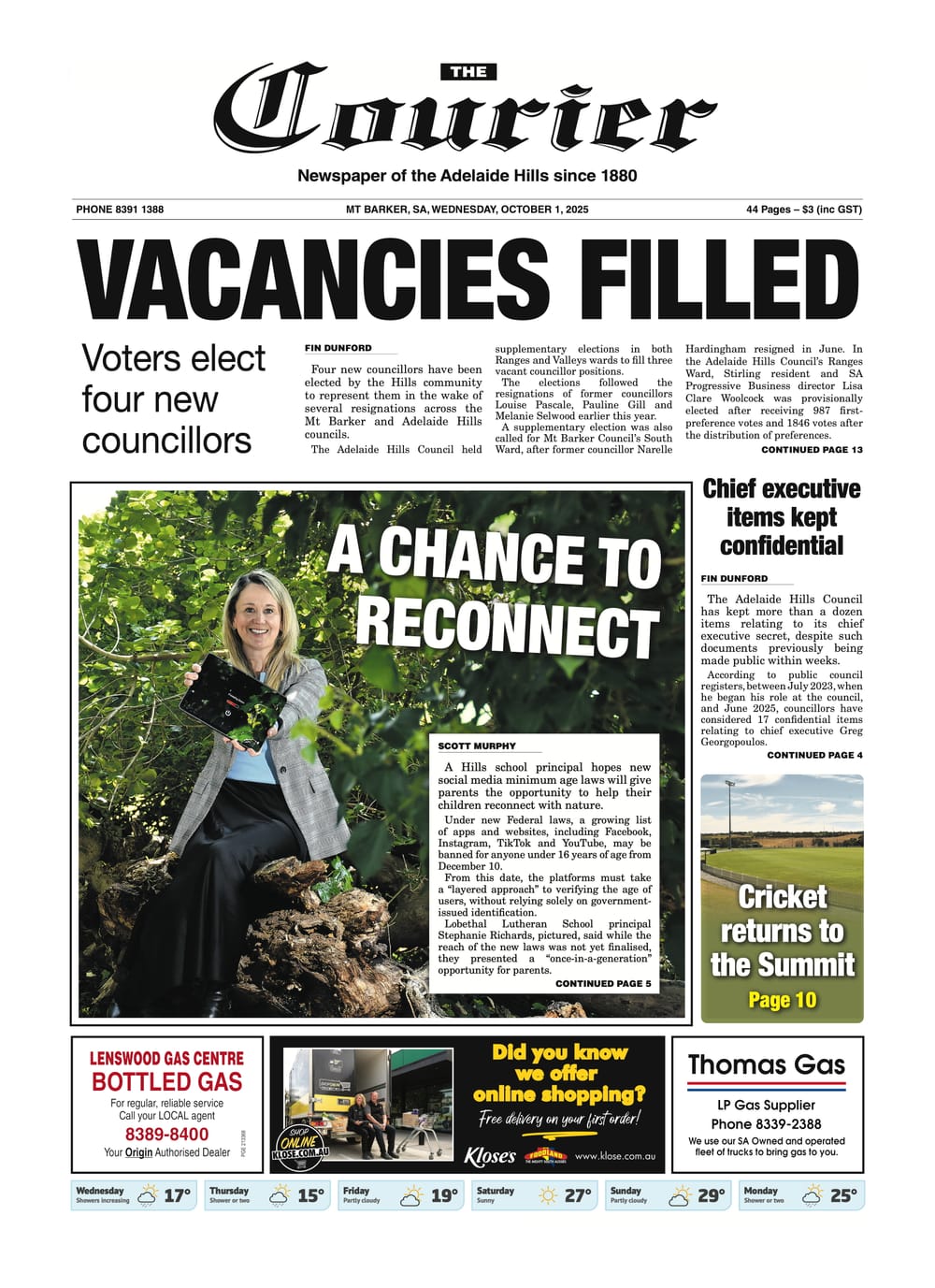 The Courier, October 1, 2025 post image