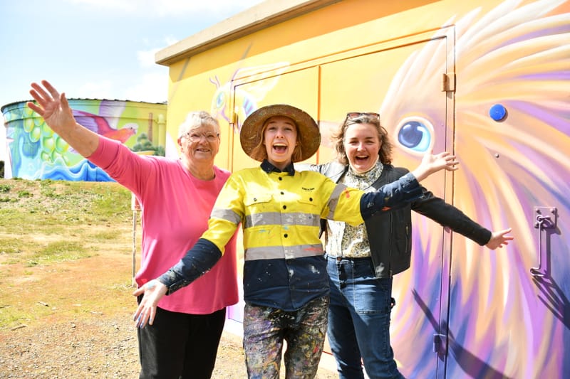 Woodside mural unveiled post image
