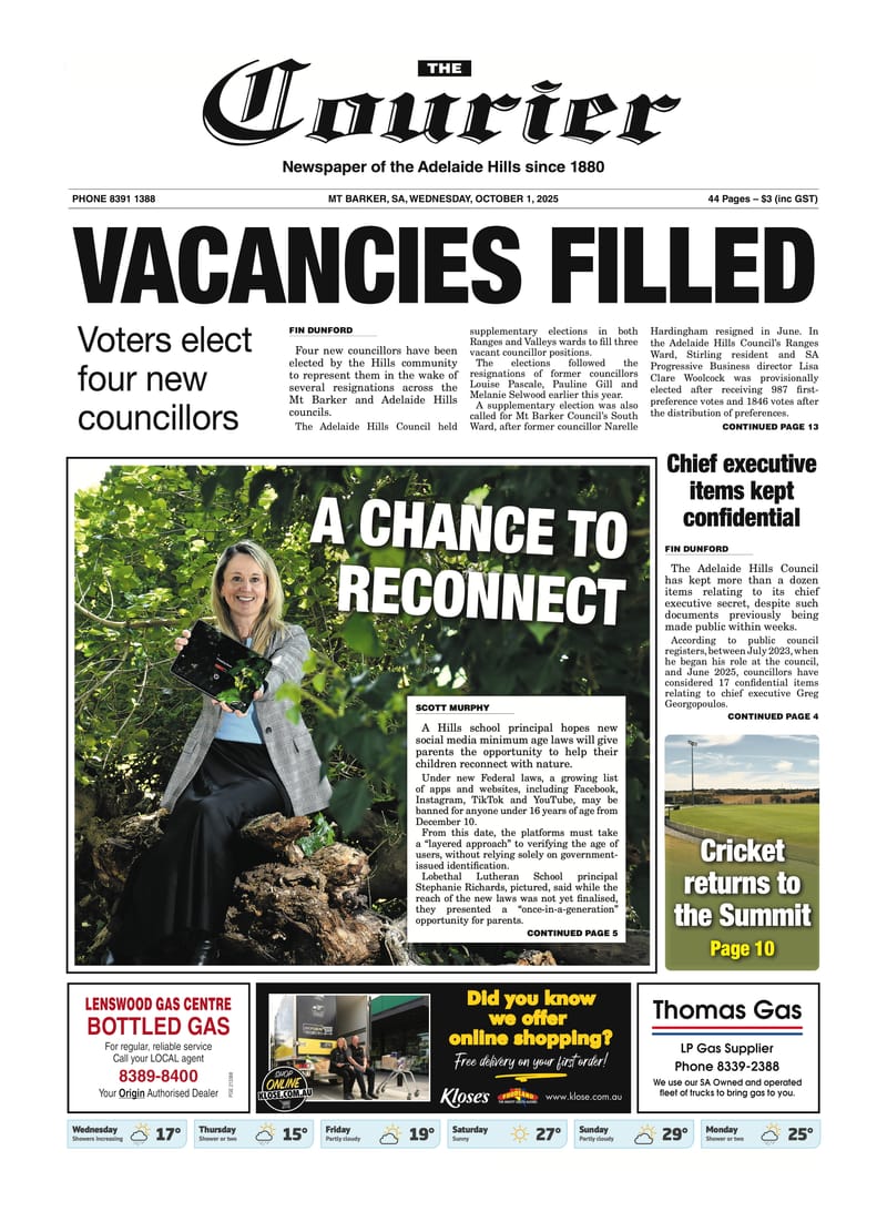 The Courier, October 1, 2025 post image